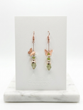 SAGE: Rose Gold Butterfly & Artisan Prehnite Glass