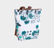 Aqua Floral Stems Backpack