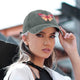 Fire Butterly Flexible Denim Baseball Cap