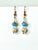 BEACH: Blue Baubles with Pearls or White Lava Beads