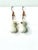 STRENGTH: Rose Gold White Lava Rock Earrings