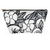 Black + White Fantasy Brushline Accessory Pouch