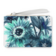 Watercolor Clutch Bags - Indigo Floral - Blue / Aqua / Navy