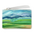 Watercolor Clutch Bag - Earth Landscape - Green / Aqua / Light Blue