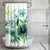 Aqua and Green Watercolor Flower Shower Curtain - Something to Cherish - Gifts for life because life is a gift.