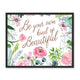 Be your own kind of beautiful Framed Photo Tile