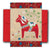 "Swedish Dala Horse" 10 pack Christmas Cards